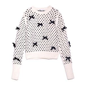 Zara Knit Sweater with Bow